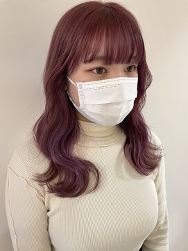 ヘアー ミッション 心斎橋店(hair Mission) ピンクカラー