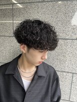 ラヴィズム 名駅店(LUVISM) メンズマッシュ波巻きパーマツイストスパイラルパーマ刈り上げ