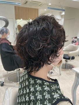 クレア 上大岡(CREA) 伸ばしかけウルフスタイル×ランダムパーマ