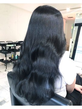 ブレンド 渋谷(BLend) 【Blend渋谷】大人気透明感ブルーブラックカラー　髪質改善