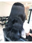 【Blend渋谷】大人気透明感ブルーブラックカラー 髪質改善