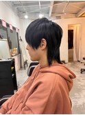 【soy-kufu】MEN'S HAIRアッシュブラックウルフ