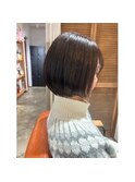 イメチェン、ハッシュカット、似合わせカット、レッドブラウン