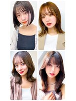 美容室フルール&nbsp;30代40代大人可愛い髪質改善カラーラベンダーグレージュ透明感