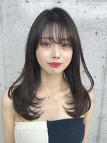 ビューブルー 亀戸錦糸町(VIEW BLUE)&nbsp;美髪カールグレージュ韓国レイヤーカットロングセミディ前髪