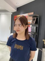 モッズヘア 仙台長町店(mod's hair) 【都築】ピンクベージュカラー/切りっぱなしミディアム