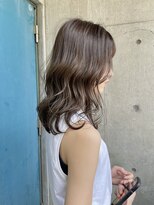 ニコフクオカヘアーメイク(NIKO Fukuoka Hair Make)&nbsp;福岡天神/透明感オリーブカラー/ハイライトカラー/大人かわいい