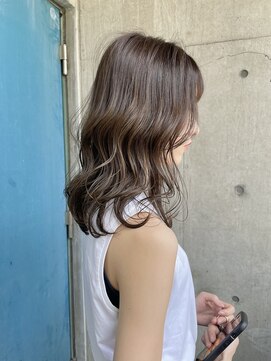 ニコフクオカヘアーメイク(NIKO Fukuoka Hair Make) 福岡天神/透明感オリーブカラー/ハイライトカラー/大人かわいい