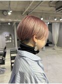 刈り上げショート/ペールピンク/シルキーベージュ/船橋