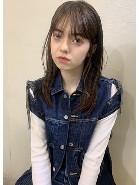 スクレ(s:;cre) 【ダークグレージュ×シアーバング】