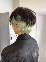 ヘアリゾート粋 新宿三丁目本店 ショートウルフデザインカラー