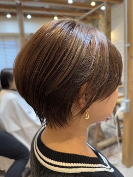 ヘアリゾート バルボア アイランド(hair resort Balboa Island) 丸みショート×ウォームブラウン