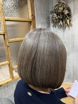 髪彩美 自由が丘 奥沢 白髪活かしカラー