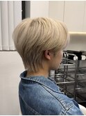 メンズ毛流れセンターパート