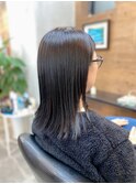 地毛風ナチュラルブラック×外ハネ