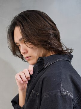 アンサー 渋谷(ANSWER) メンズボブメンズミディアムパーマニュアンスパーマメンズウルフ