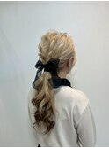 ヘアセットお呼ばれセットフェイスフレーミングカラー