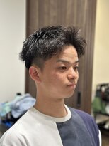 理容 うめむら ラフに決まるアップバング