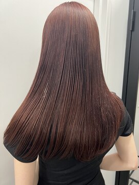 ヌープヘアーアイス(NUUP.hair ici) 夏暖色◎ブリーチなし艶感オレンジブラウン◎20代30代