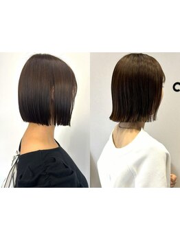 香椎駅徒歩1分◆カット＋カラー（白髪染めOK）￥8,200◆ご自宅でのセットが簡単と口コミ高評価の香椎美容室