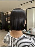 縮毛矯正×ミニボブ