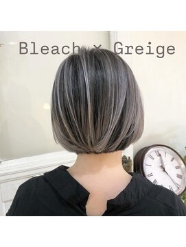 エラム(Elam) 【大人美人】透明感グレージュ×立体ハイライトボブ