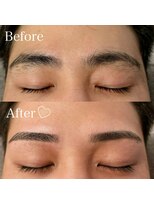 パルファンフォーメン(PARFUM for MEN ikb.east)&nbsp;眉毛　劇的ビフォーアフター