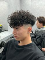 リッチブランドアンドコー(Rich Brand&Co)&nbsp;スペインカール ハイライトカラー　メンズカット　メンズパーマ