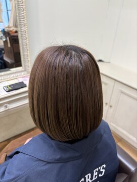 エクファ ヘア シェリル 草津 南草津店(ex-fa hair cherir) イメチェン/ピンクベージュ/アンブレラカラー/前髪/南草津