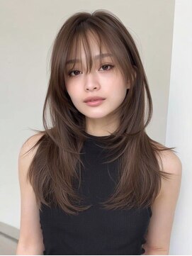 レリーアンテ 大阪梅田(Rely ante) ブリーチなしベージュカラー　顔まわりカット