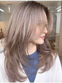 ブリーチハイライト髪質改善ダブルカラーレイヤーカット