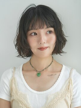 インセプション 銀座(INCEPTION) ボブパーマ/前髪あり/顔まわりレイヤー/20代/30代