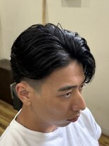 スウェル 千葉店(Swell)&nbsp;かきあげニュアンスパーマテーパーフェード