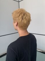 スウィートルーム 藤沢(sweet room)&nbsp;メンズカラー　ブロンド　抜きっぱなしカラー　ダブルカラー