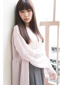 【さらっとツヤツヤ髪】アッシュバイオレット×ストレート