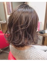 セルフィッシュヘアー(Selfish hair)&nbsp;切りっぱなしボブ×ブラウンカラー