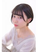 前髪がポイントミニマムショートボブ