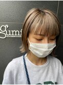 *gumi*前髪ハイライト×シースルーバング