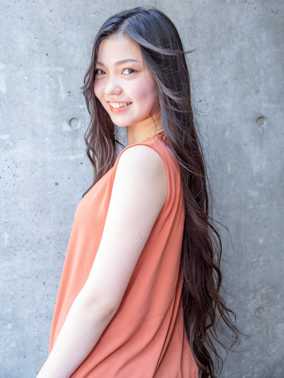 艶髪】液晶乳化トリートメントかきあげスーパーロングヘアー