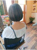 ショートボブ/大人ショート/福山/ヘッドスパ/美髪/縮毛矯正/神辺