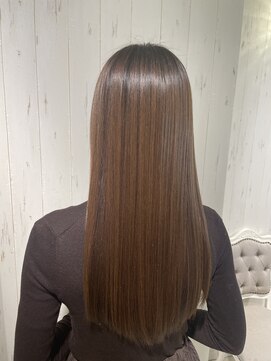 エフバイラブランシュ 大宮東口店(ef by La Blanche) 大宮/ショコラベージュ/ボブルフ/カール/ベビーバング