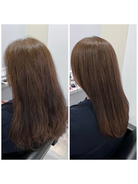 アイディール 心斎橋店(:ideal) 20代30代☆広がる癖毛の方にもお勧め!髪に優しい酸性ストレート