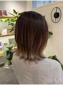 6月似合わせカット/アースカラー/ツートーンカラー/くびれヘア