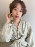 前髪長め大人ショート20代30代40代