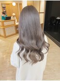 艶感抜群のラテベージュ×髪質改善カラー×イルミナカラー