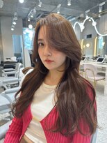 シーシンジュク 新宿南口(Sea shinjuku)&nbsp;韓国風前髪×チョコレートカラー【髪質改善/新宿/大人ガーリー】