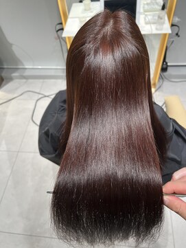ロンドメリア 天神大名店(Lond Melia) ★大人ガーリー艶髪チョコレート髪質改善★ #髪質改善#縮毛矯正