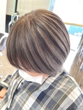 レッド(ReD) 白髪ぼかし　白髪ぼかしハイライト　ハイライト　金沢美容室