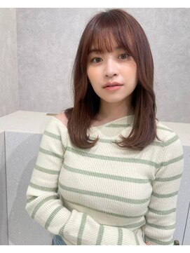 エジョン 幡ヶ谷店(Aejon) シルキーベージュプリカールチョコレートミディアムヘア