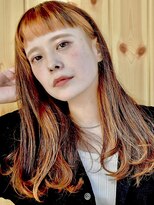 ブゾン(buZon)&nbsp;オレンジインナー×ナチュラルストレート